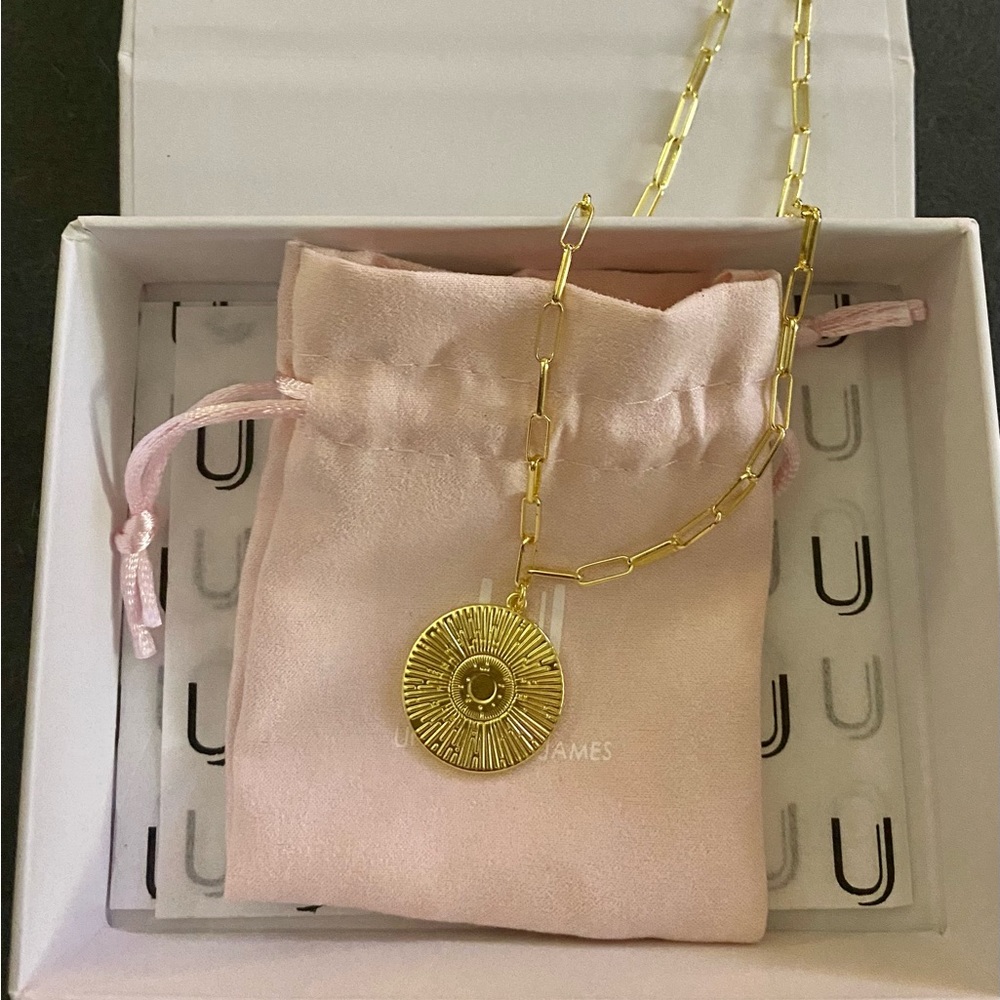 Uncommon James Gold Medallion Necklace NEW